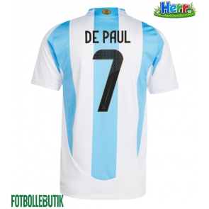 Argentina Rodrigo De Paul #7 Hemmatröja Copa America 2024 Kortärmad